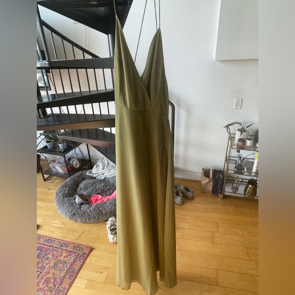ASOS green long maxi dress